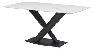 JÍDELNÍ STŮL, černá, bílá, 180/90/75 cm P & B - Jídelní stoly, Online Only
