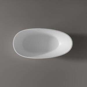 Freestanding bathtub VELA - Mineral cast - selectable dimensions and colours