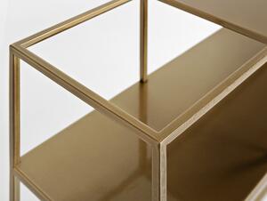 Nordic Design Zlatý kovový toaletní stolek Moreno 120 cm x 25 cm