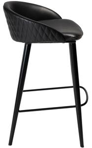 ​​​​​Dan-Form Černá koženková barová židle DAN-FORM Dual 66 cm