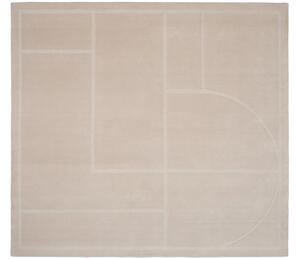 Vlněný koberec Elemental Verse, béžový, 200x220 cm