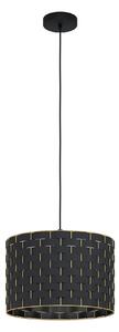 EGLO Moderní závěsné osvětlení MARASALES, 1xE27, 40W, 40cm, kulaté, černé 99524