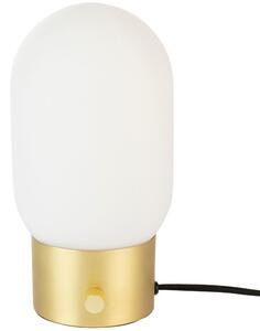 Bílo zlatá skleněná stolní lampa ZUIVER URBAN