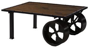 IRON Konferenční stolek mango 110x80x43, bělený, lakovaný