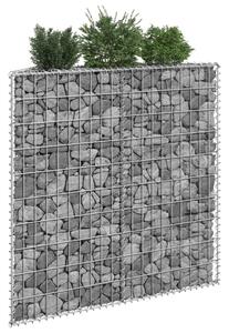 Gabionový vyvýšený záhon trapéz pozinkovaná ocel 100x20x100 cm