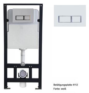 Kompletní WC balíček 17: Jantarový sprchový klozet Basic 1102 a sedátko s měkkým zavíráním s předstěnovým prvkem G3004A a splachovací deskou vpředu