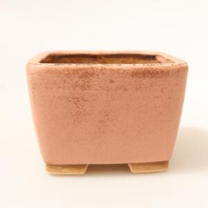 E-bonsai Keramická bonsai miska 6,5 x 6,5 x 4,5 cm růžová