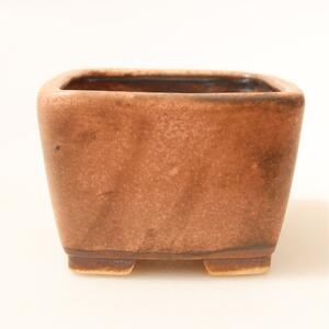 E-bonsai Keramická bonsai miska 6,5 x 6,5 x 4,5 cm růžová