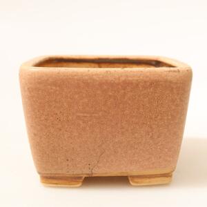 E-bonsai Keramická bonsai miska 6,5 x 6,5 x 4,5 cm růžová