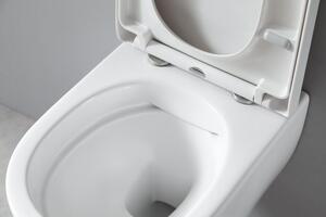WC kompletní balíček 41: NT2039 Bílá s měkkým zavíráním sedátka a sanitárním modulem 805S Bílá