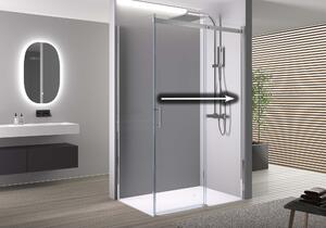 Rohový sprchový kout s posuvnými dveřmi DX806A FLEX - bezpečnostní sklo Nano ESG - flexibilní instalace