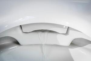 BERNSTEIN SHOWER WC PRO+ 1104 v bílé barvě - Čtvercový klozet bez obrouček - Kompletní systém
