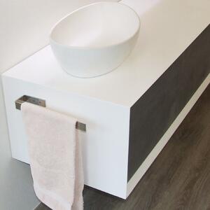 Držák na ručníky HH39 nerezová ocel pro montáž na korpus - držák na ručníky pro koupelnový nábytek - možnost volby barvy