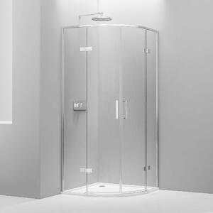 Čtvrtkruhový sprchový kout s otočnými dveřmi EX406A - bezpečnostní sklo Nano ESG - možnost volby velikosti