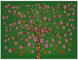 Fototapeta - abstrakce: strom (zelený)