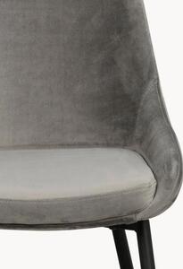 Sametové čalouněné židle Sierra, 2 ks