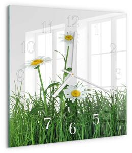 Skleněné hodiny Sedmikrásky zskb-30x30-00080287