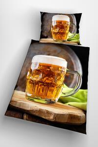 Glamonde 3D povlečení Beer se zipem 140×200 cm
