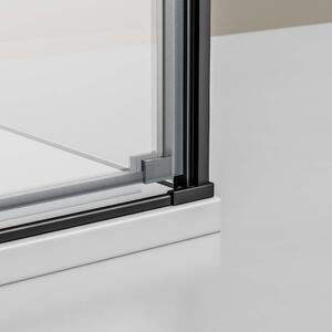 Rohový sprchový kout s výklopnými dveřmi NT416 - 8mm nano sklo - možnost volby šířky a barvy profilu