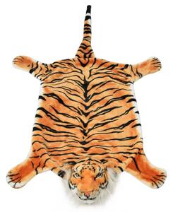 Plyšový koberec tygr 144 cm hnědý