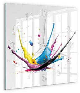 Skleněné hodiny Barva zskb-30x30-00083642