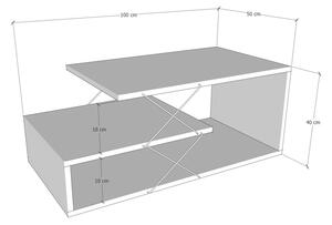Kalune Design Konferenční stolek Cayenne antracitový