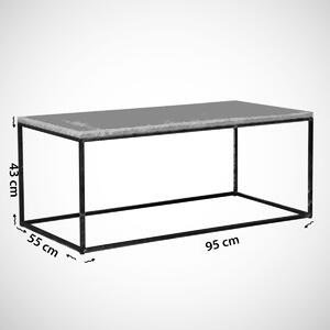 Kalune Design Konferenční stolek Cosco mramor-černý