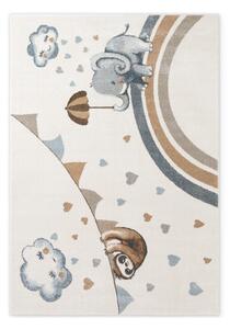 Krémový dětský koberec 120x170 cm Walk like an Elephant Rainy Party – Villeroy&Boch