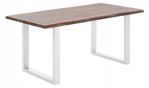 Jídelní stůl z palisandru 140x90 Bollywood bílé nohy