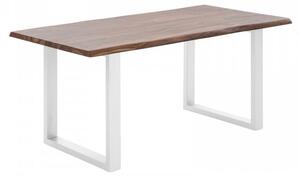 Jídelní stůl z palisandru 140x90 Bollywood bílé nohy