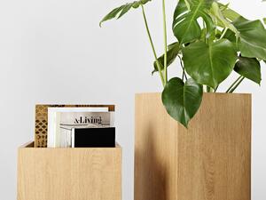 Nordic Design Přírodní dřevěný květináč Almus 100 cm