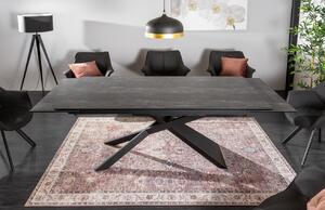 Moebel Living Keramický rozkládací jídelní stůl Marimor 180-260 cm x 90 cm imitace betonu