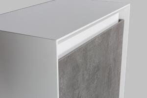 Boční skříňka Fiona - 50 x 28,8 x 88 cm - PRAVÁ - vzhled betonu