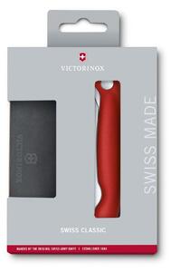 VICTORINOX Sada nože Swiss Classic a krájecího prkénka červená