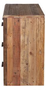 Masivní komoda dřevo recyklovaná borovice Sacramento