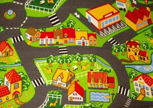 Metrážový koberec Crazy Village uličky