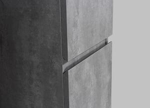 Boční skříňka Alice pravá - 165 x 35 x 30 cm - betonový vzhled