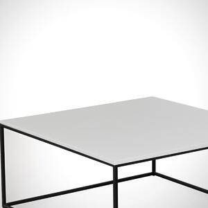 Kalune Design Konferenční stolek Poly 75 cm bílý II