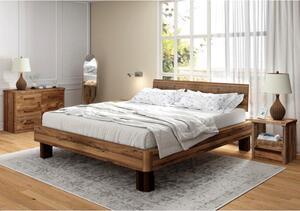 Masivní postel z recyklovaného dřeva borovice 180x200 Sacramento