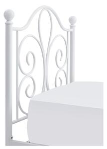 Postel s roštem PONOMO bílá, 90x200 cm