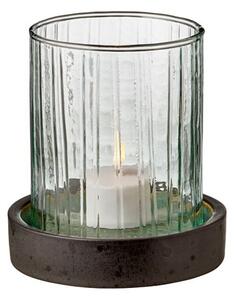 Bitz Svícen s LED svíčkou s časovačem 11 cm Green