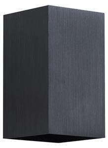 Moderní nástěnné svítidlo Gunmetal čtvercové 2-světla GU10 50mm - Sandy