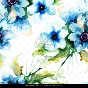 Fototapeta Modré jarní květiny Samolepící 250x250cm