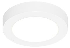 Sada 6 zapuštěných nebo povrchových bodových světel bílá 14 cm vč. LED 3-stupňové stmívání do tepla s přepínačem Dip - Trans