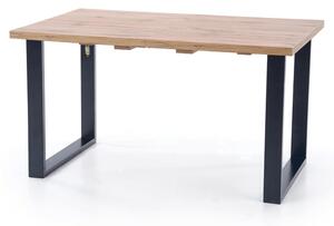 Jídelní stůl VINUM 160 dub wotan/černá