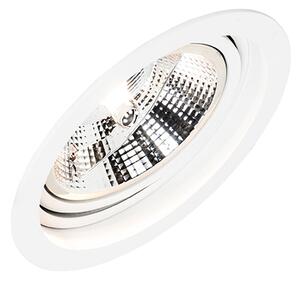Kulaté zapuštěné bodové světlo bílé otočné - Chuck 111