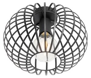 Chytré stropní svítidlo černé 30 cm vč. Wifi G95 - Johanna