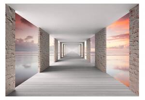 Samolepicí 3D tapeta cesta po jezeře Velikost (šířka x výška): 147x105 cm