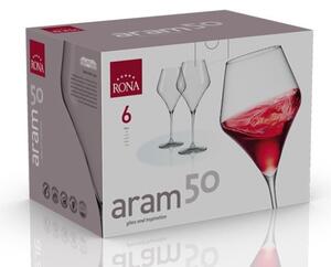 Rona Sklenice na víno ARAM 500 ml, 6 ks