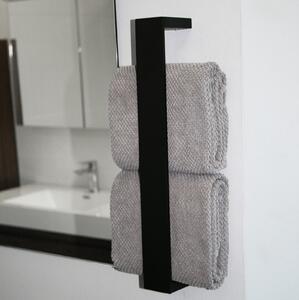 Držák ručníků HH40 pro montáž na stěnu - černý matný